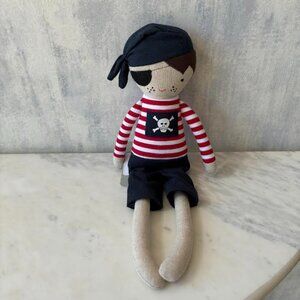 Alimrose - Small Linen Pirate Boy Rattle- NWT